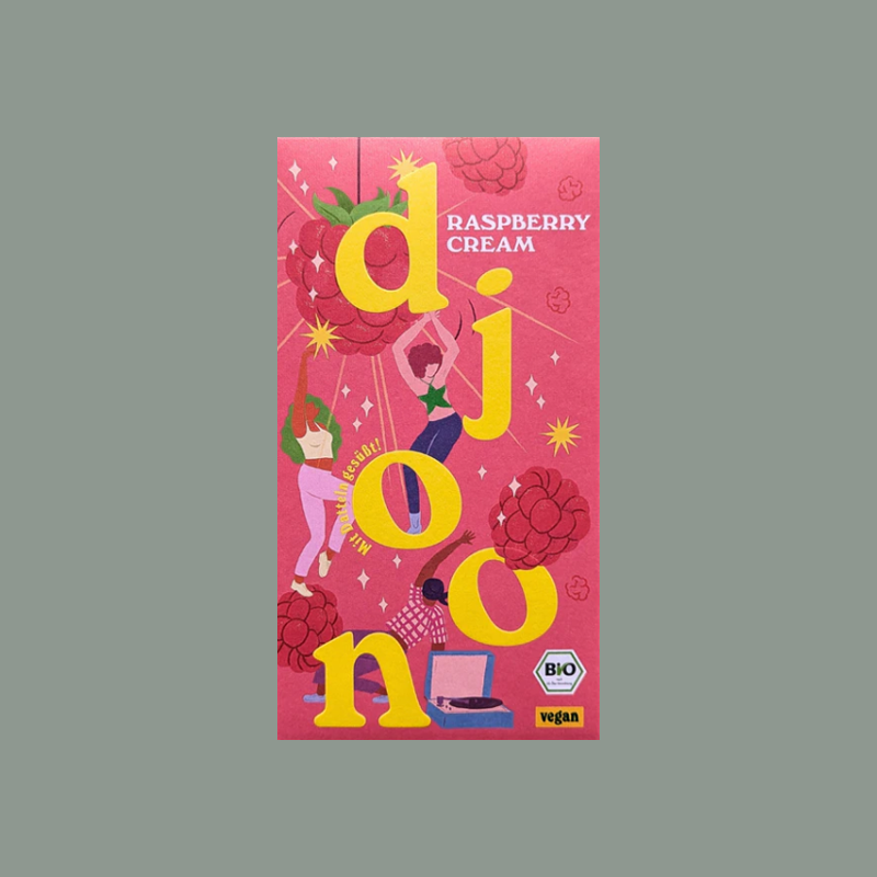 Dattelschokolade 'Raspberry Cream' von 'Djoon'