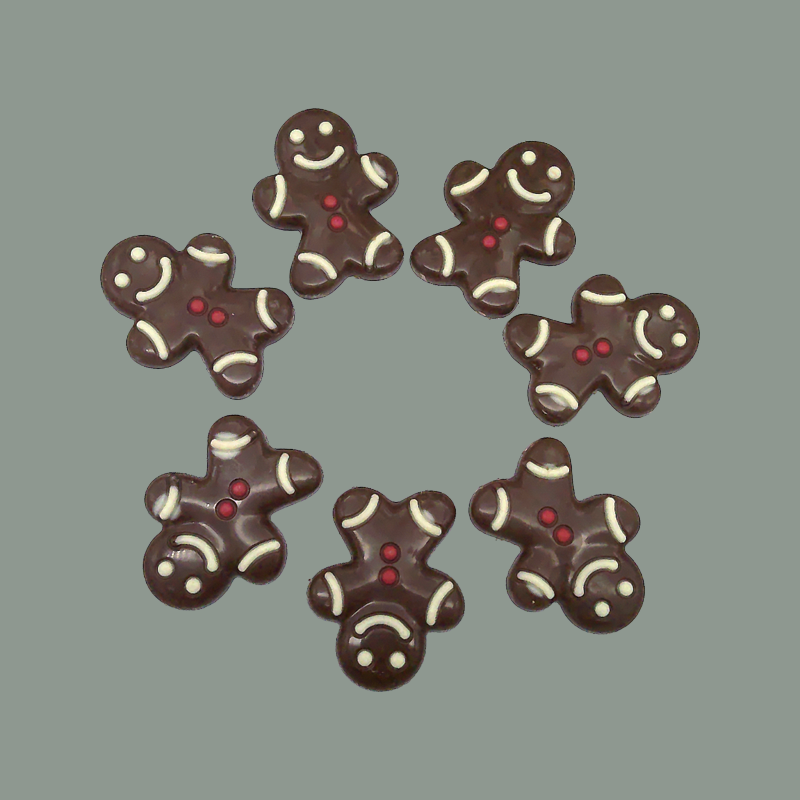 'Gingerbread Men' aus Vollmilchschokolade