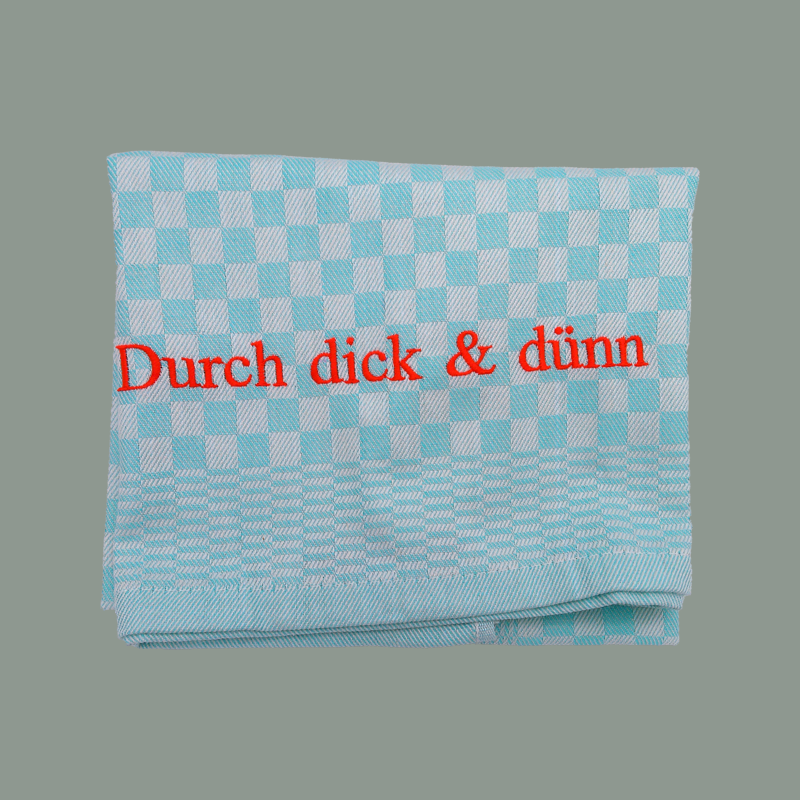 Küchentuch 'Durch dick & dünn'