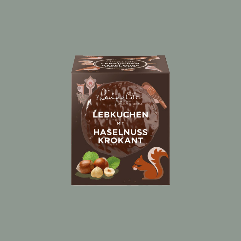 Lebkuchen mit Haselnusskrokant von Leupoldt