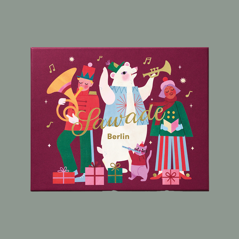 Pralinenschachtel 'Musikanten' von Sawade