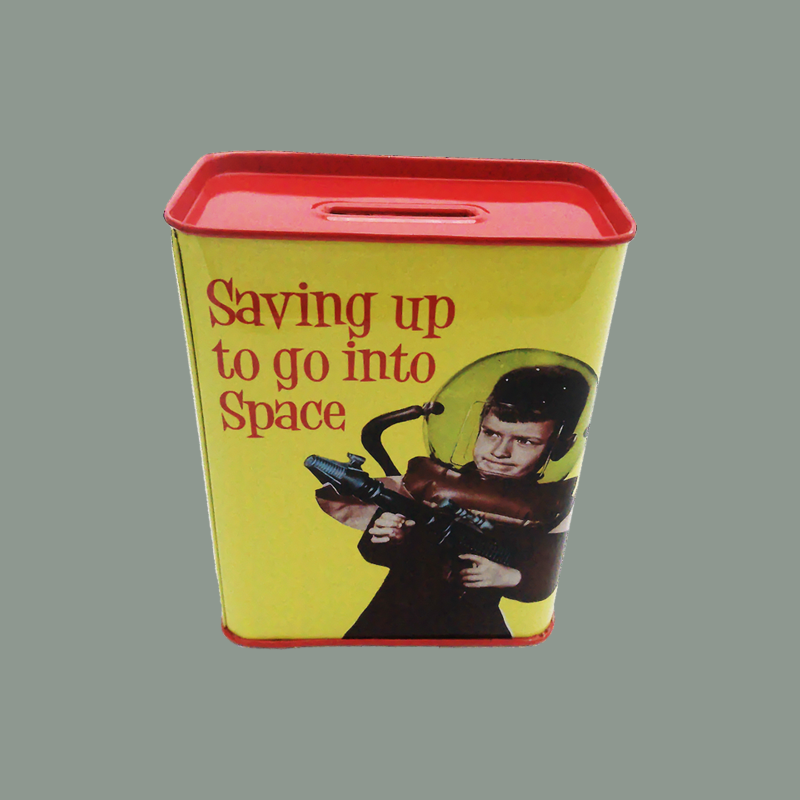 Spardose 'Saving up to go into Space'