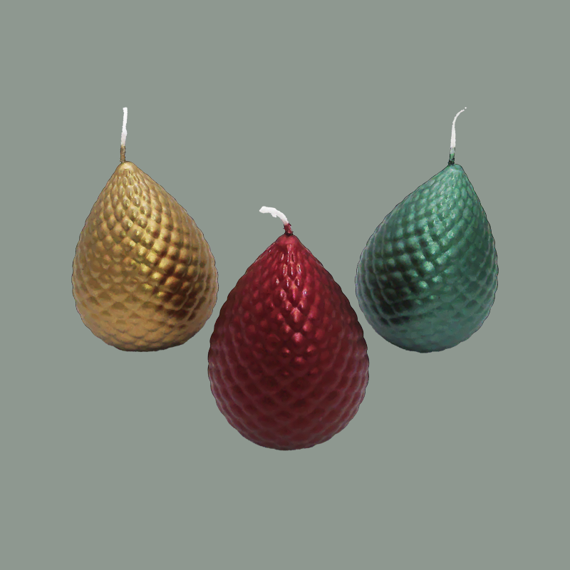 Tannenzapfen Kerze S (Farbe wählbar)