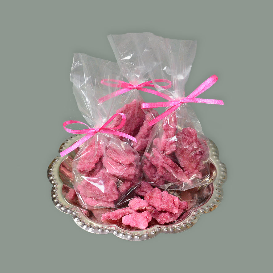 Kandierte Rosenblütenblätter