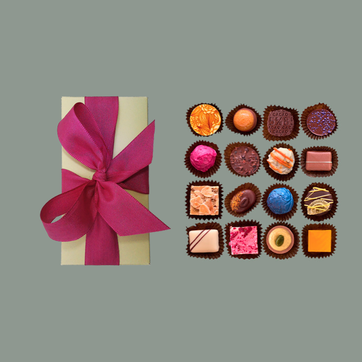 Bitter & Zart Pralinenschachtel 16er (ohne Alkohol)