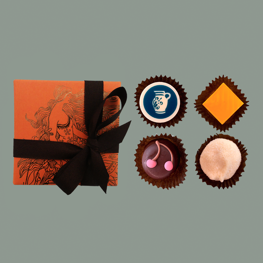 Bitter & Zart Pralinenschachtel 4er (gemischt)