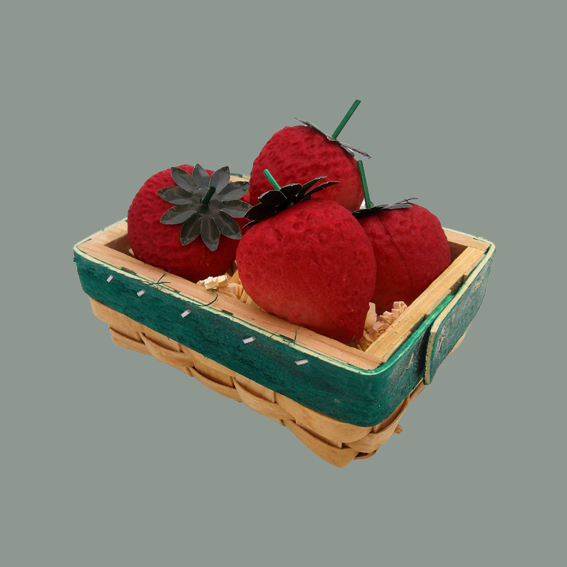 Edelmarzipan Erdbeerkörbchen