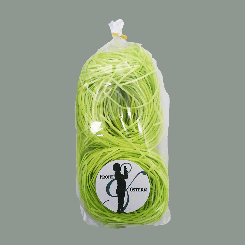 Grünes Ostergras aus Esspapier