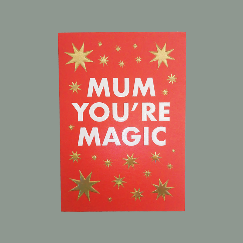 Klappkarte 'Mum you're magic' (Inkl. Briefumschlag)
