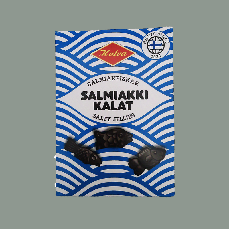 Kleine Salmiak-Gummi-Fische