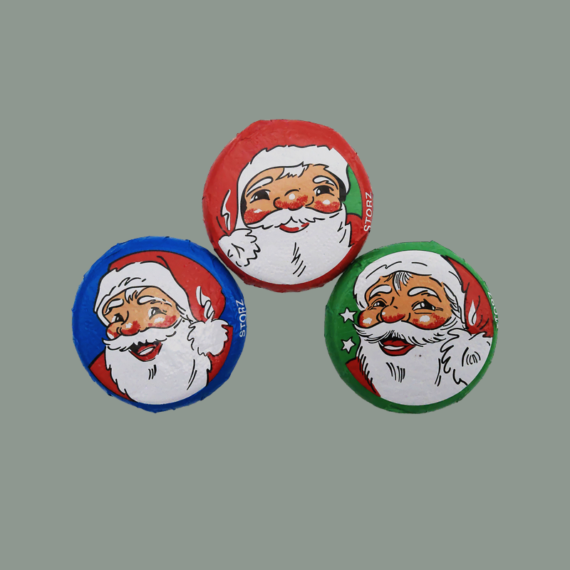 Nikolaustaler aus Edel-Vollmilchschokolade (Farbe wählbar)