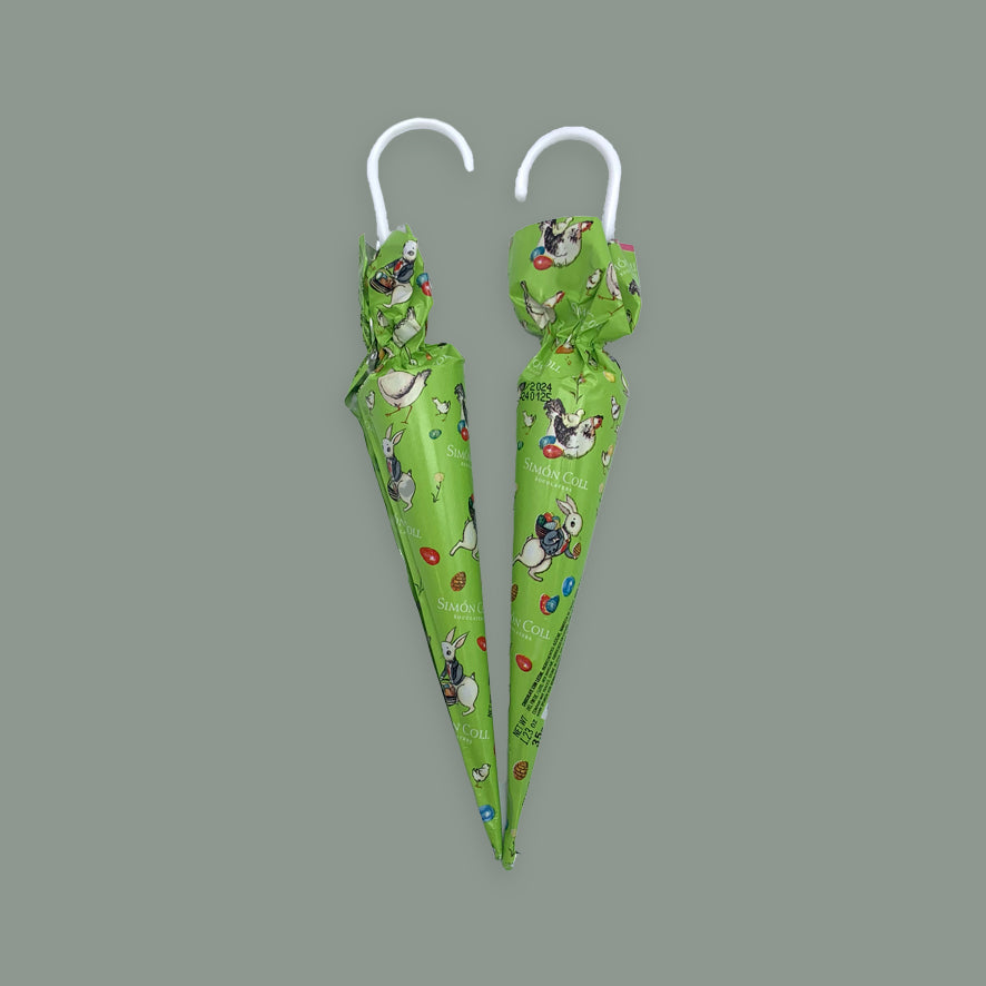 Oster-Schirm Grün (2 Stück)