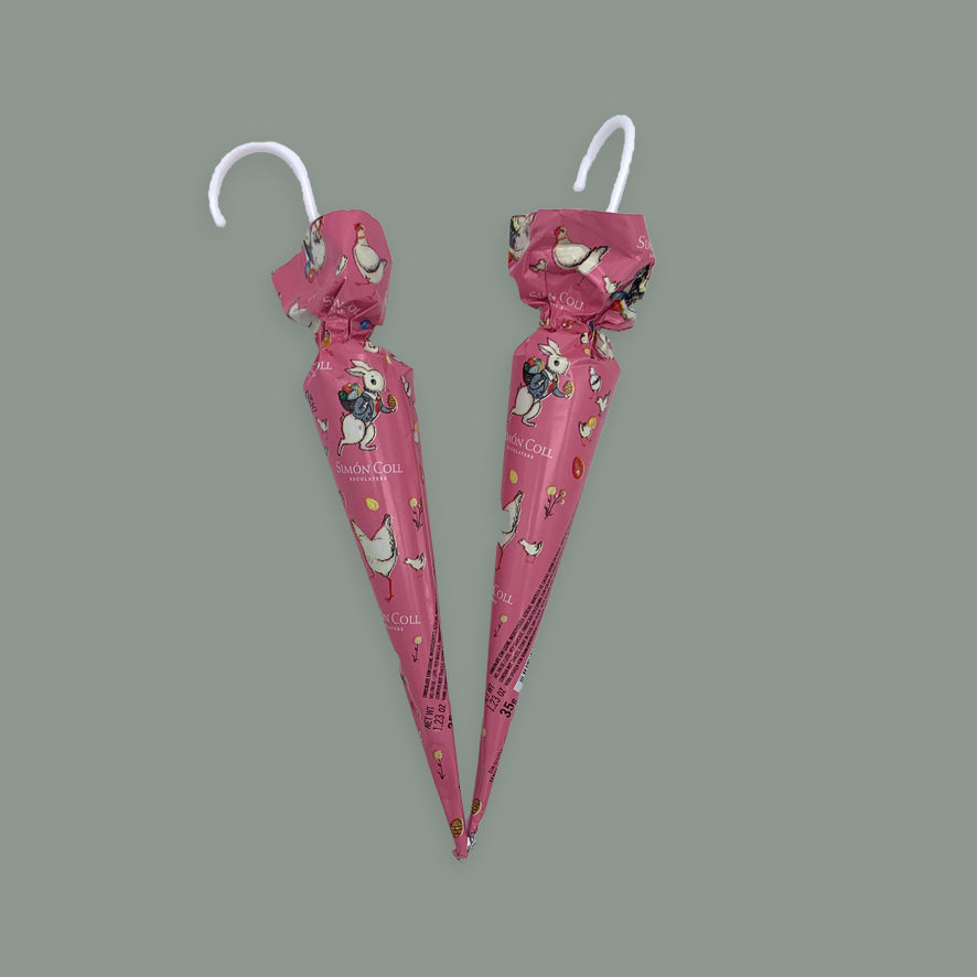 Oster-Schirm Rosa (2 Stück)