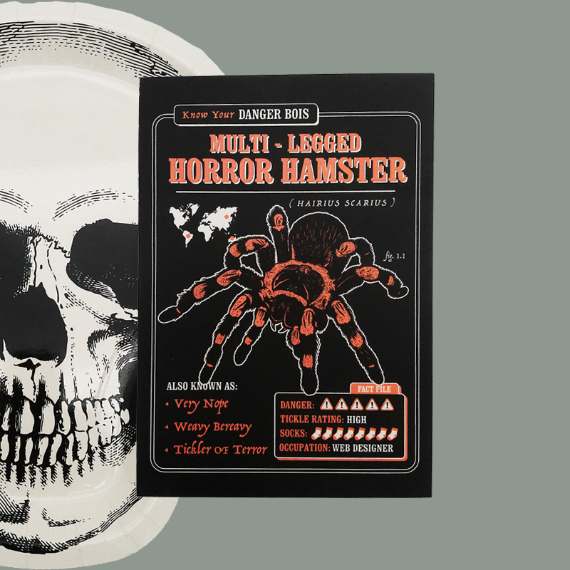 Postkarte 'Horror Hamster'