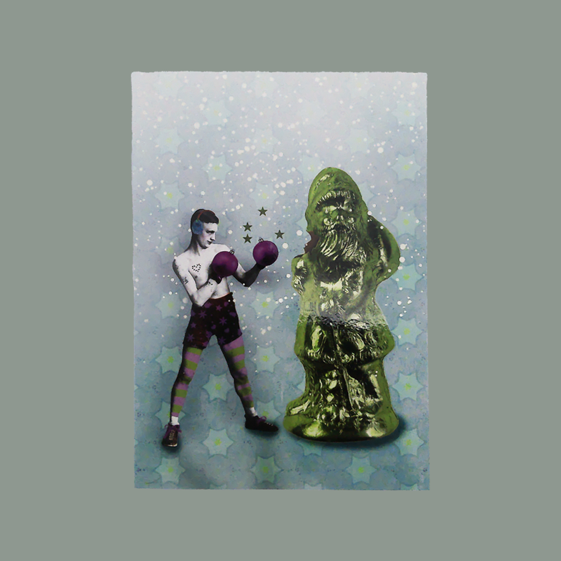 Postkarte 'Preisboxer'