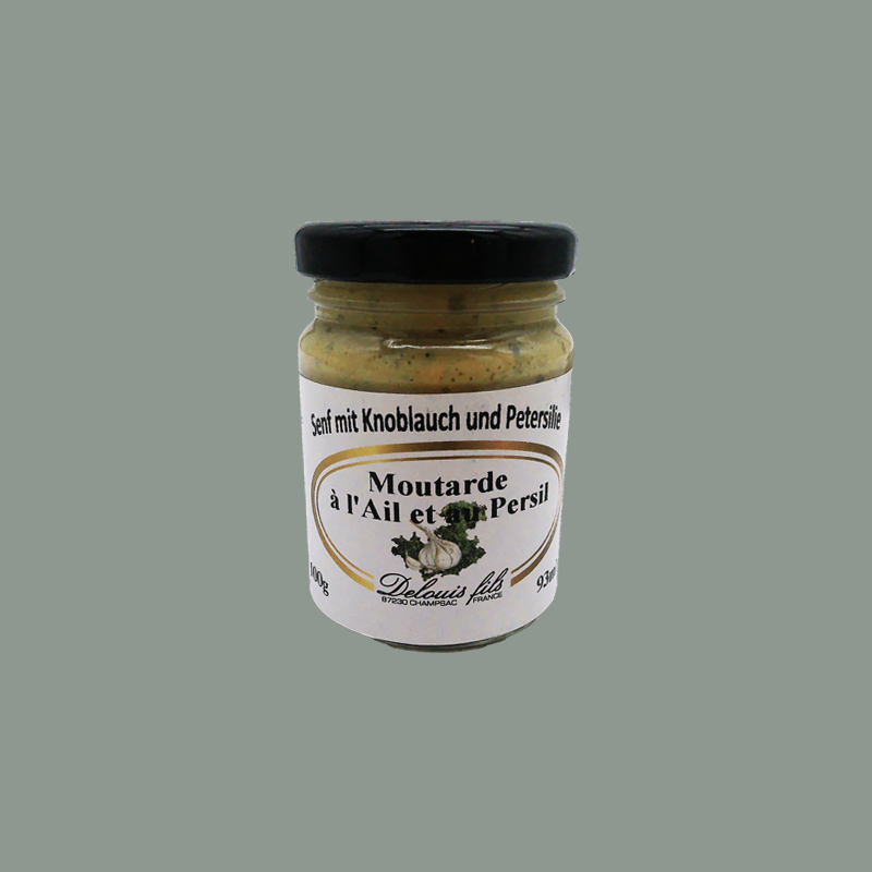 Senf mit Knoblauch und Petersilie von 'Delouis Fils'