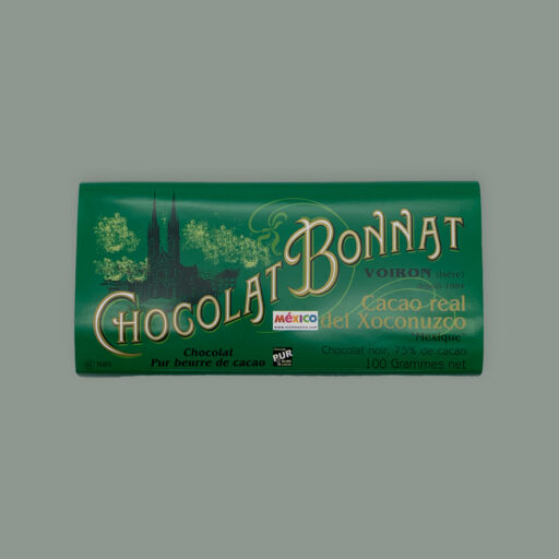 Chocolat Bonnat Cacao real del Xoconuzco. Zartbitterschokolade, Plantagenschokolade 75% Kakaoanteil