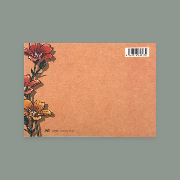 Postkarte Rückseite Blumenmeer.